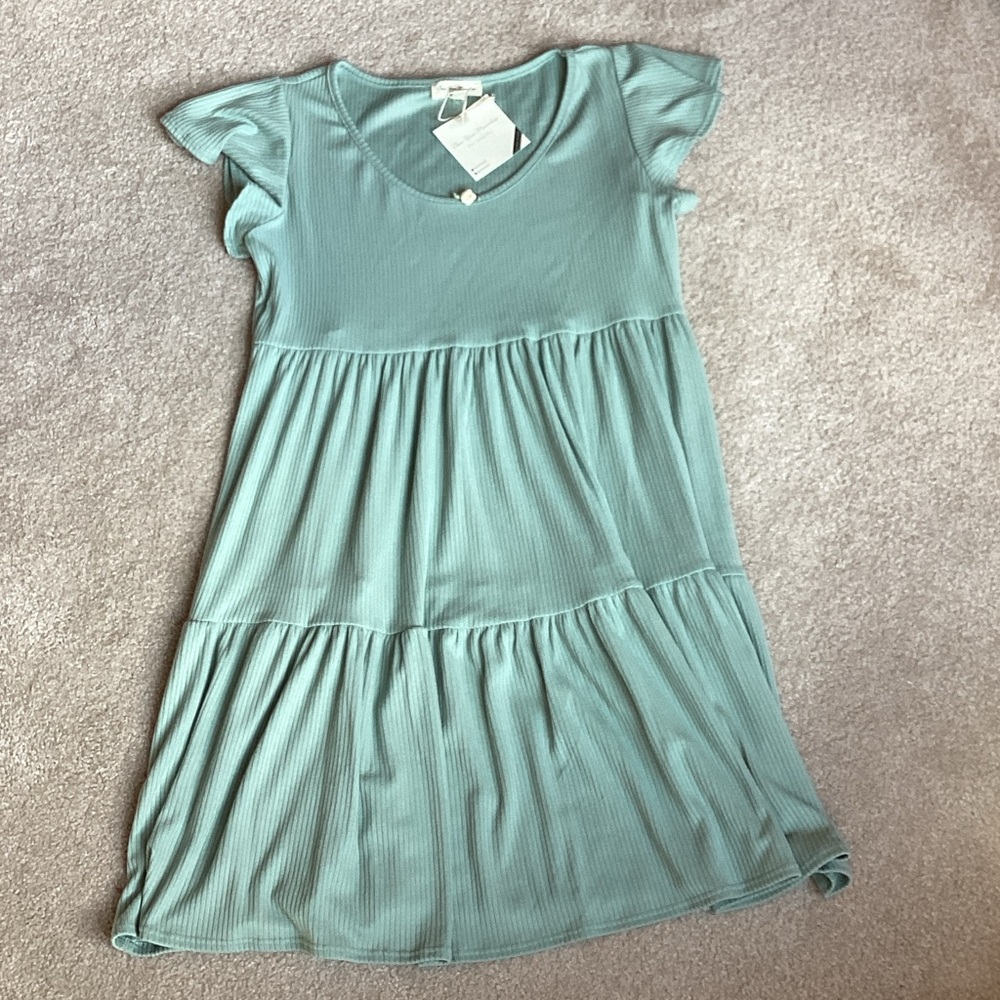 See You Monday Mint Green Casual Dress